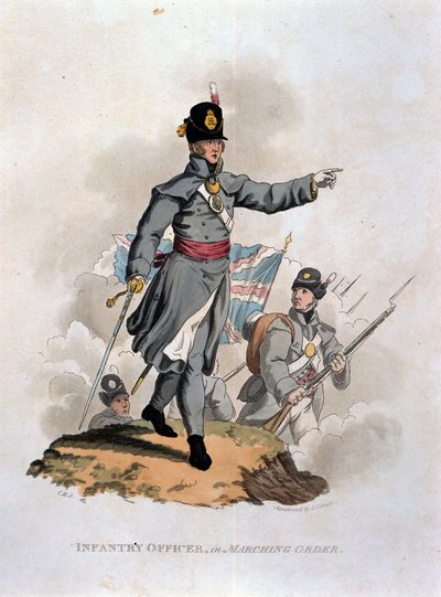Infanterieofficier in Marsorde, uit 