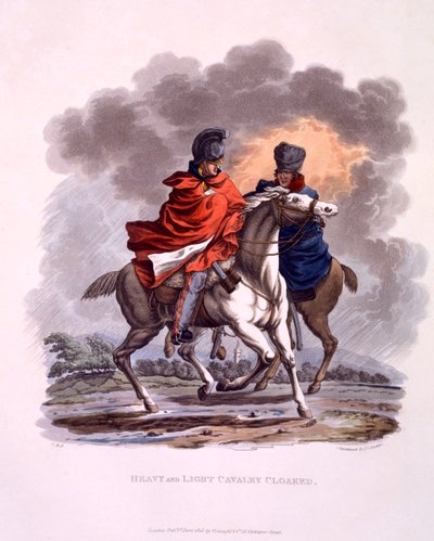 Uniform van zware en lichte cavalerie met mantel, uit 