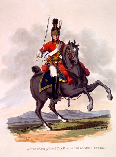 Uniform van een soldaat van de 1e of King