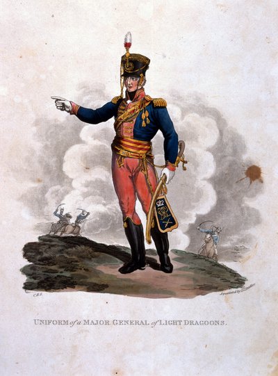 Uniform van een generaal-majoor van lichte dragonders, uit 