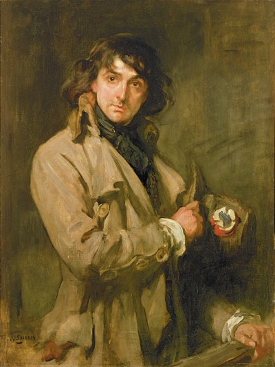 Portret van Sir John Martin Harvey, als Sydney Carton in 