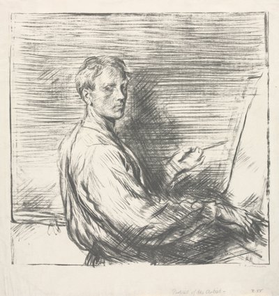 Portret van de Kunstenaar, No. 1 door Charles Haslewood Shannon