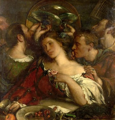Tibullus in het Huis van Delia, 1900-05 door Charles Haslewood Shannon