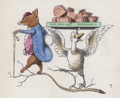 Foxey, Goose & Co, banketbakkers door Charles Henry (after) Bennett