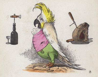 Gulzige kaketoe door Charles Henry (after) Bennett