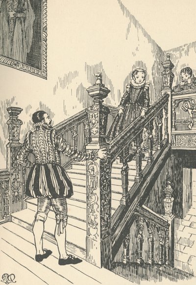 16e-eeuwse trap door Charles Henry Bourne Quennell