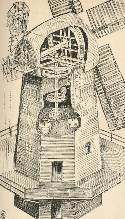 Een Smockmolen door Charles Henry Bourne Quennell