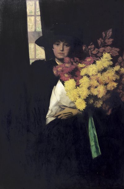 Chrysanten, c.1900 door Charles Henry Malcolm Kerr