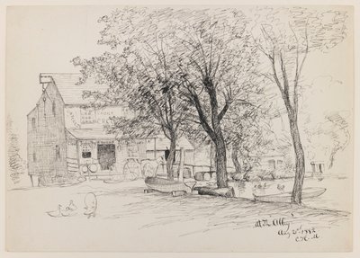 In de steeg, 21 augustus 1882 door Charles Henry Miller