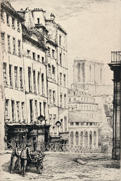 Rue de la Montagne-Ste Genevieve, 1915 door Charles Heyman