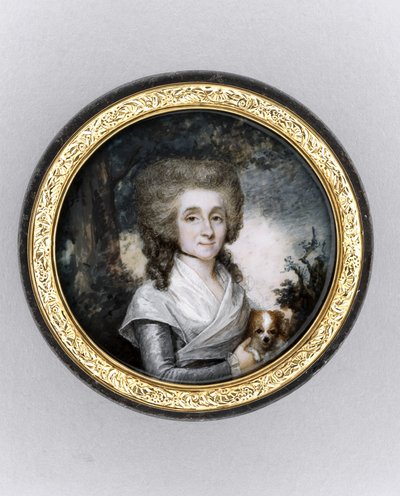 Doos met portret van een vrouw, c.1785 door Charles Hénard