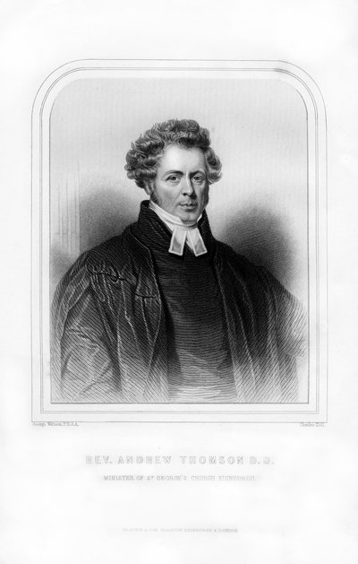 Dominee Andrew Thomson, Schotse geestelijke, 1870 door Charles Holl
