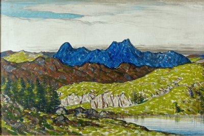 Langdale Pikes, 1917 door Charles John Holmes