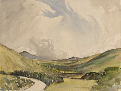 Stormachtige ochtend, Graystoke, Cumbria door Charles John Holmes