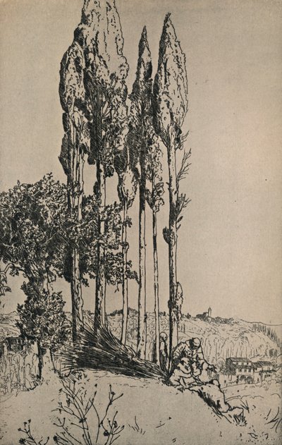 Cipressen bij Siena, 1903 door Charles Holroyd