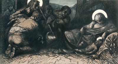 De Geboorte, ca. 1900 door Charles Holroyd