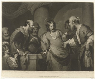 Christus in debat met Farizeeën door Charles Howard Hodges