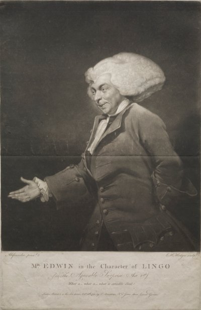 Mr. Edwin in de Rol van Lingo door Charles Howard Hodges