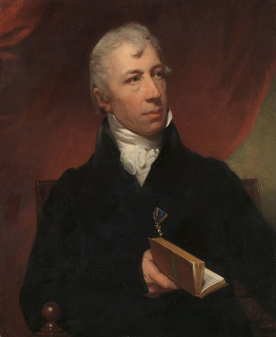 Portret van Cornelis Apostool, Eerste Directeur van het Rijksmuseum door Charles Howard Hodges