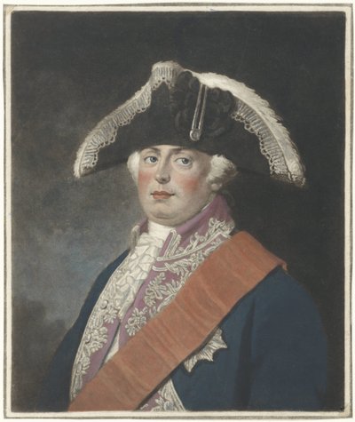 Portret van Frederik Willem II, koning van Pruisen door Charles Howard Hodges