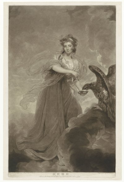 Portret van Sophie Musters als Hebe door Charles Howard Hodges