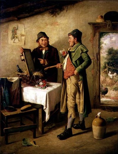 Zijn reflectie bewonderen door Charles Hunt