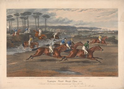 Een van een set van vier: Leamington Grand Steeple Chase ... 1837. Plaat 3. Mr. Clifford op Countess ... door Charles Hunt