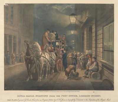 Koninklijke Posten, Vertrekkend vanaf het Postkantoor, Lombardstraat door Charles Hunt