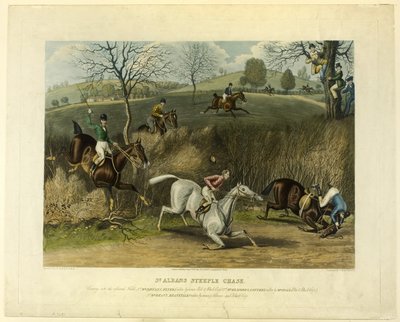 Saint Albans steeplechase door Charles Hunt