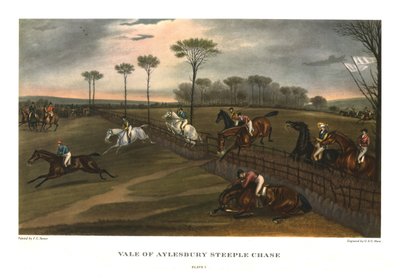 Vale of Aylesbury Steeple Chase, Plaat 3, ca. 1836, ca. 1955 door Charles Hunt
