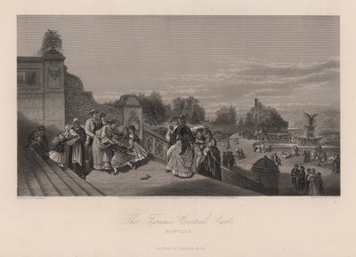 Het Terras, Central Park, New York City, New York, VS door Charles I Rosenberg