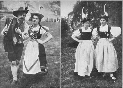 Typen van de Tiroler klederdracht, c1913 door Charles J. S. Makin