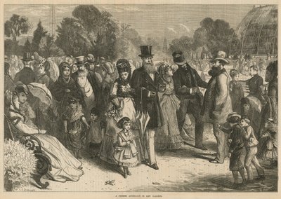 Een zomermiddag in Kew Gardens, Londen door Charles J. Staniland