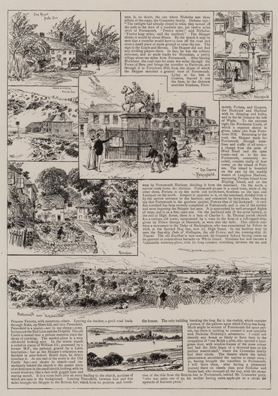 Naar Portsmouth met Nicholas Nickleby en Smike door Charles J. Staniland