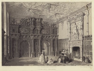 Crewe Hall, Cheshire door Charles James Richardson
