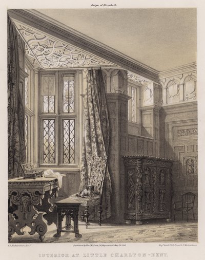 Interieur in Little Charlton, Kent door Charles James Richardson