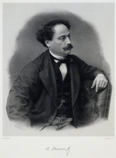 Alexandre Dumas, fils 1824-1895, Midden van de 19e eeuw door Charles Jeremie Fuhr