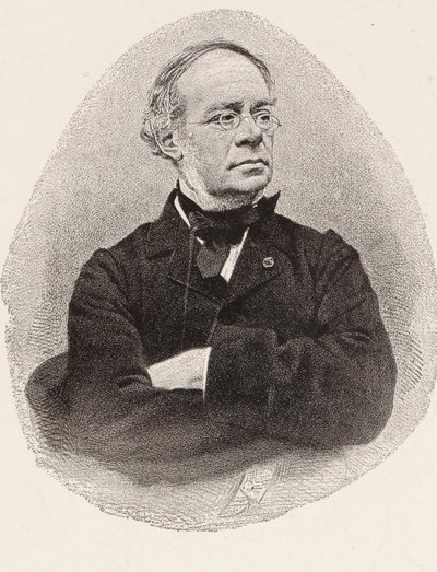 Portret van de componist Jacques Fromental Halévy 1799-1862 door Charles Jeremie Fuhr