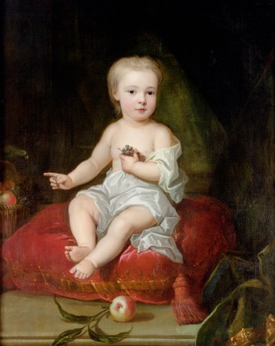 Portret van Holles St. John (1710-38), jongste zoon van Henry, 1e burggraaf St. John, als kind, ca. 1711 door Charles Jervas