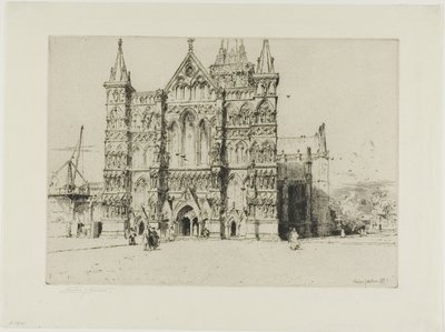 Kathedraal van Salisbury door Charles John Watson