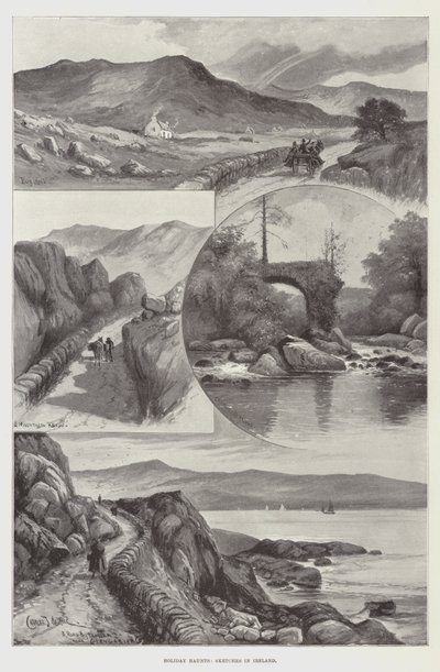 Vakantieverblijven, Schetsen in Ierland door Charles John de Lacy