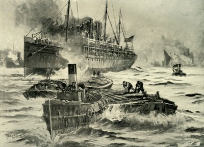 Het Uitbreken van de Oorlog - Transport Vertrekt uit Engeland naar de Kaap, 1900 door Charles John de Lacy