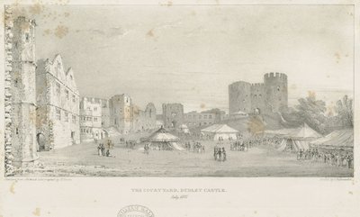Dudley Castle - De Keep door Charles Joseph Hullmandel