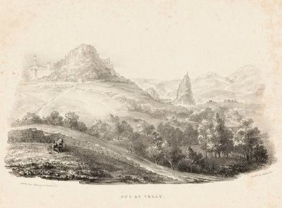 Puy en Velay door Charles Joseph Hullmandel