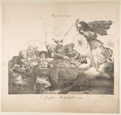 Repas de Corps. Epoque Mémorable de 1821, 1821 door Charles Joseph Hullmandel