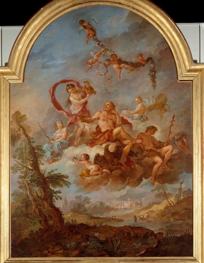Jupiter bediend door Hebe door Charles Joseph Natoire