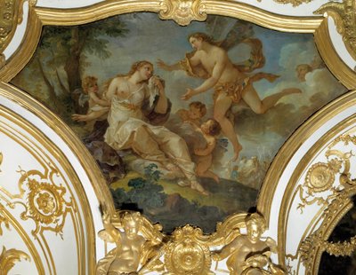 Psyche opgevangen door Zephir door Charles Joseph Natoire
