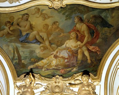 Psyche overweldigd door angst in de aanwezigheid van Venus door Charles Joseph Natoire