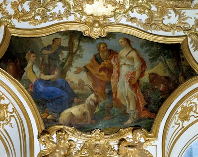 Psyche bij de herders door Charles Joseph Natoire