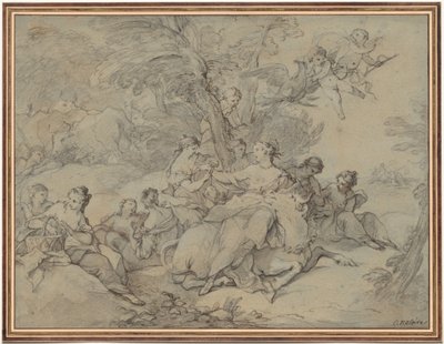 De roof van Europa, 1731 door Charles Joseph Natoire